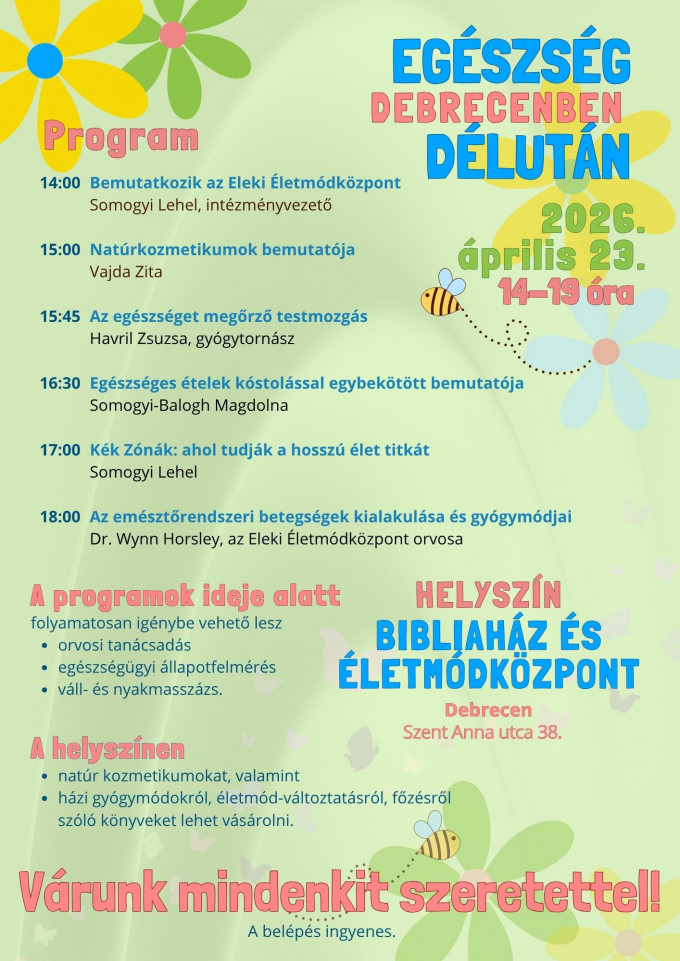 Egészség délután - Debrecenben 