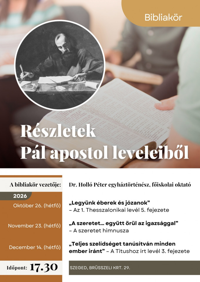 Bibliakör - Szegeden