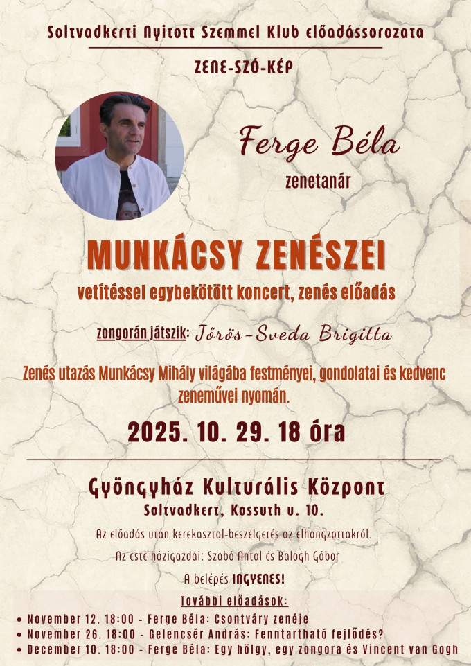 A világunk ma - Ferge Béla előadása Soltvadkerten